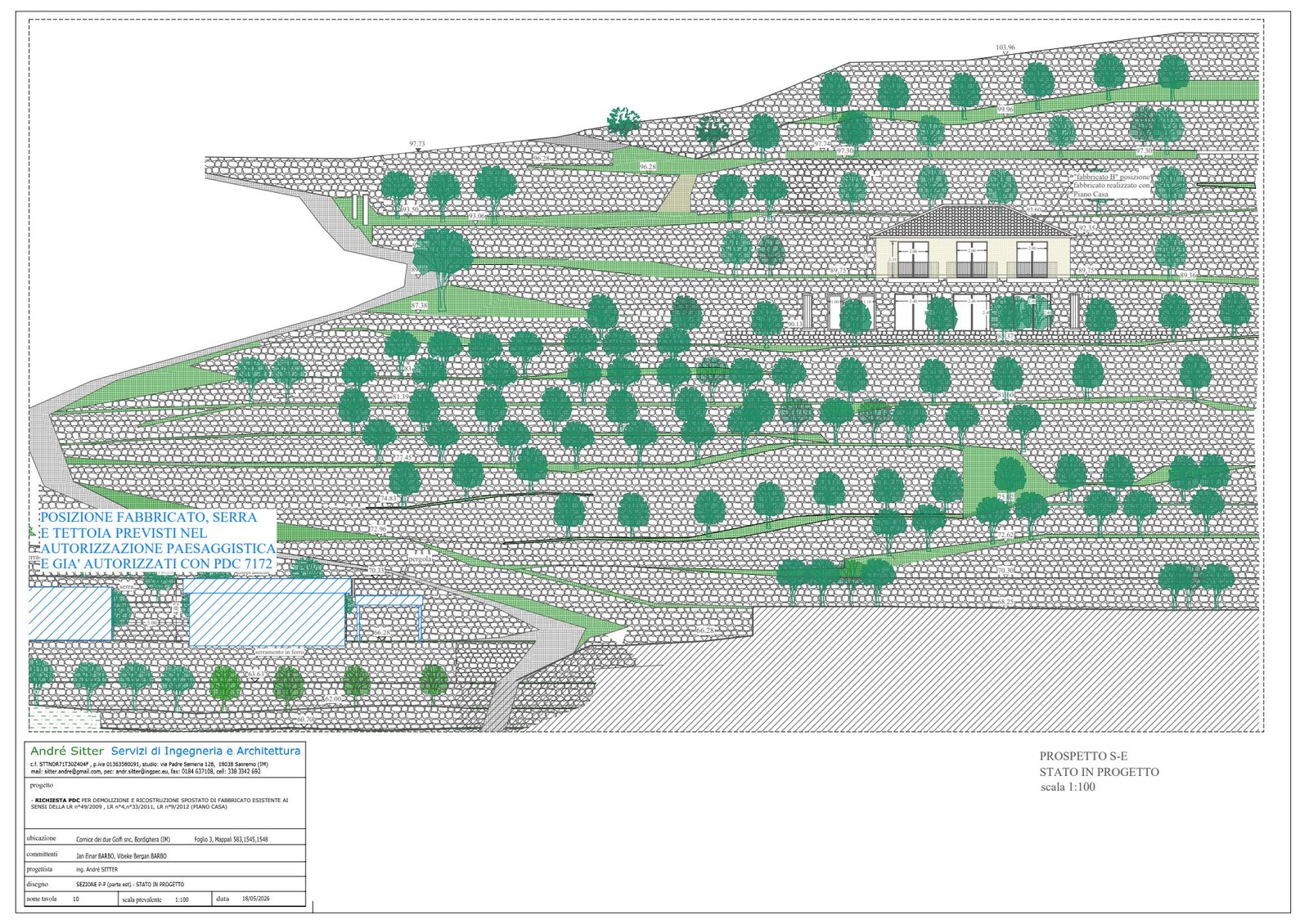 Villa project elevation drawing